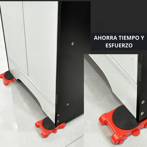 Transportador de Muebles FurniFlex + 4 Rodillos Deslizantes 360º ¡GRATIS!